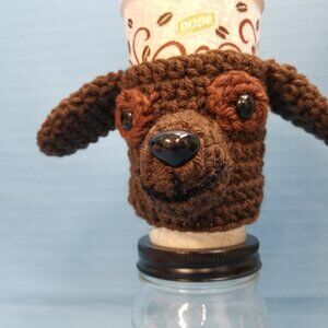 Little Brown Mix Breed  Puppy Dog Crochet